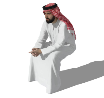 沙特阿拉伯人精细人物模型 (7)